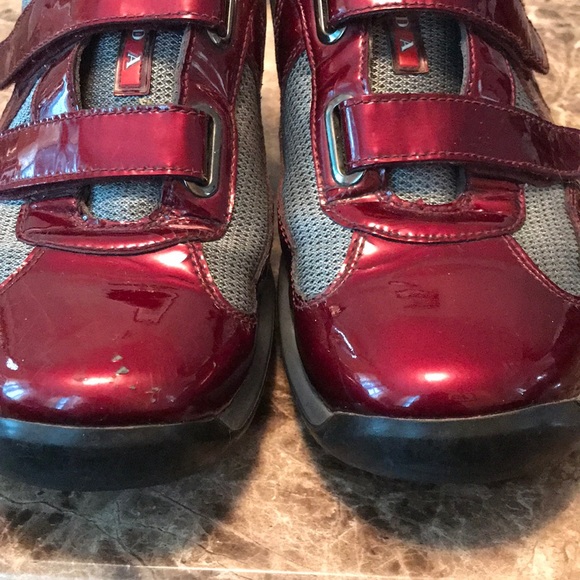 Burgundy Original Prada’s Size 8 - Picture 2 of 8